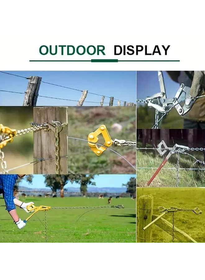 1pc Galvanized Chain Link Fence Repair Tool Manual Tensioner For Farm Agricultural Fencing - Image 2
